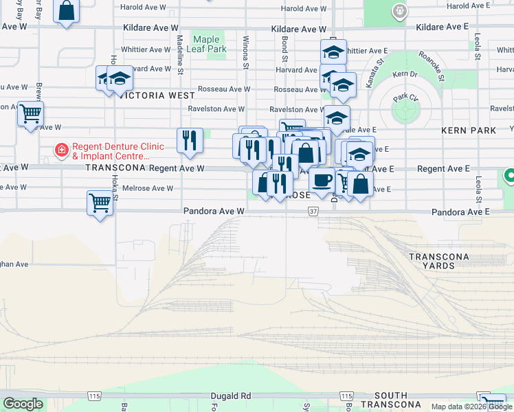 215 Pandora Avenue West, Winnipeg MB Walk Score