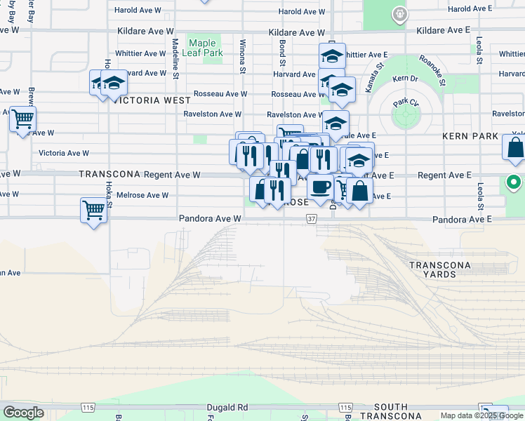 215 Pandora Avenue West, Winnipeg MB Walk Score