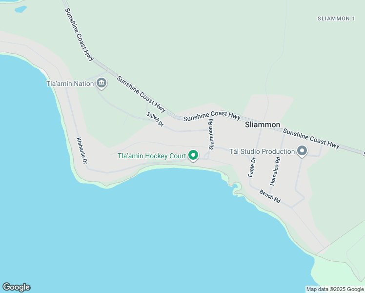 map of restaurants, bars, coffee shops, grocery stores, and more near River Road in Powell River