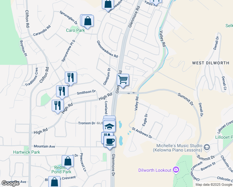842 Glenmore Rd, Kelowna BC Walk Score
