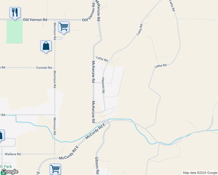map of restaurants, bars, coffee shops, grocery stores, and more near 1715 Jonathan Court in Kelowna