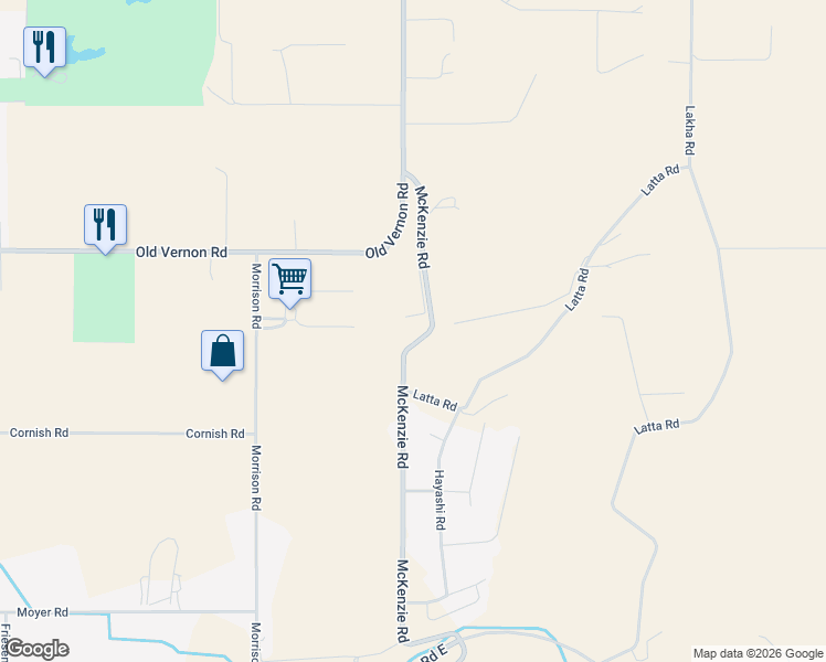 map of restaurants, bars, coffee shops, grocery stores, and more near 2080 McKenzie Road in Kelowna