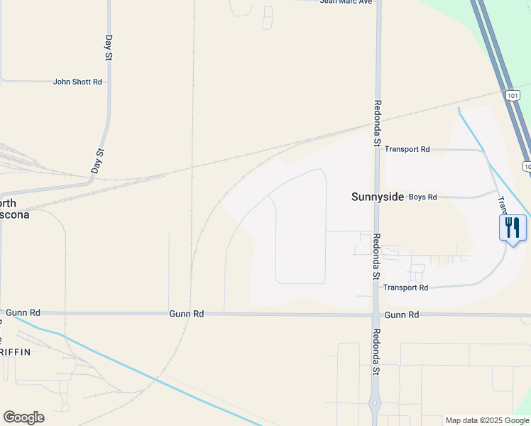 map of restaurants, bars, coffee shops, grocery stores, and more near 4 Don Valley Parkway in Winnipeg