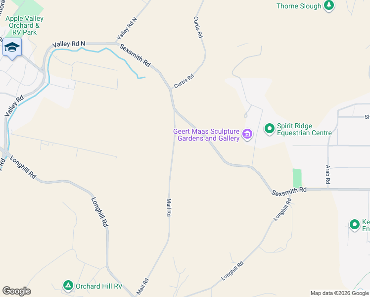 map of restaurants, bars, coffee shops, grocery stores, and more near 235 Mail Road in Kelowna