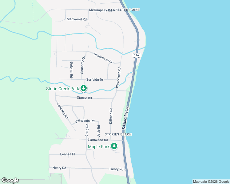 map of restaurants, bars, coffee shops, grocery stores, and more near 3943 Dillman Road in Campbell River