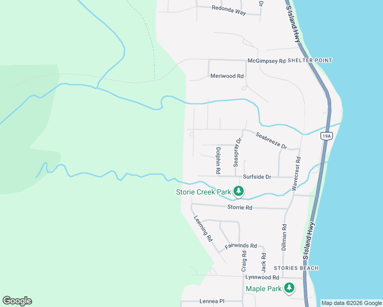 map of restaurants, bars, coffee shops, grocery stores, and more near 3916 Clinton Road in Campbell River