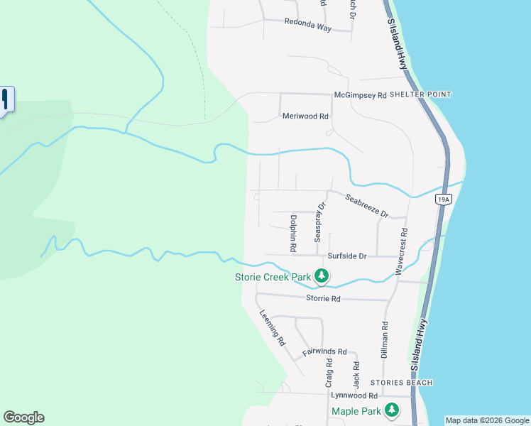 map of restaurants, bars, coffee shops, grocery stores, and more near 3916 Clinton Road in Campbell River