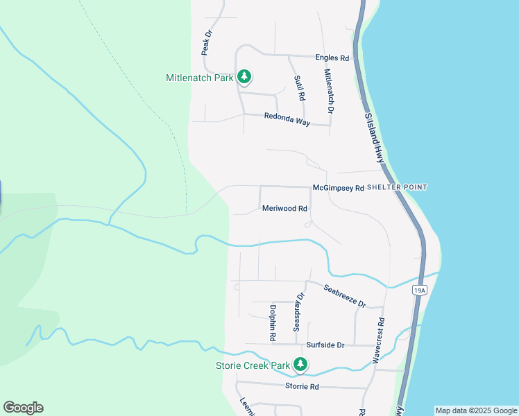 map of restaurants, bars, coffee shops, grocery stores, and more near Marina Drive in Campbell River