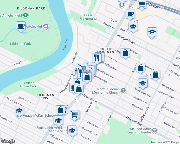 1172 Henderson Highway, Winnipeg MB Walk Score