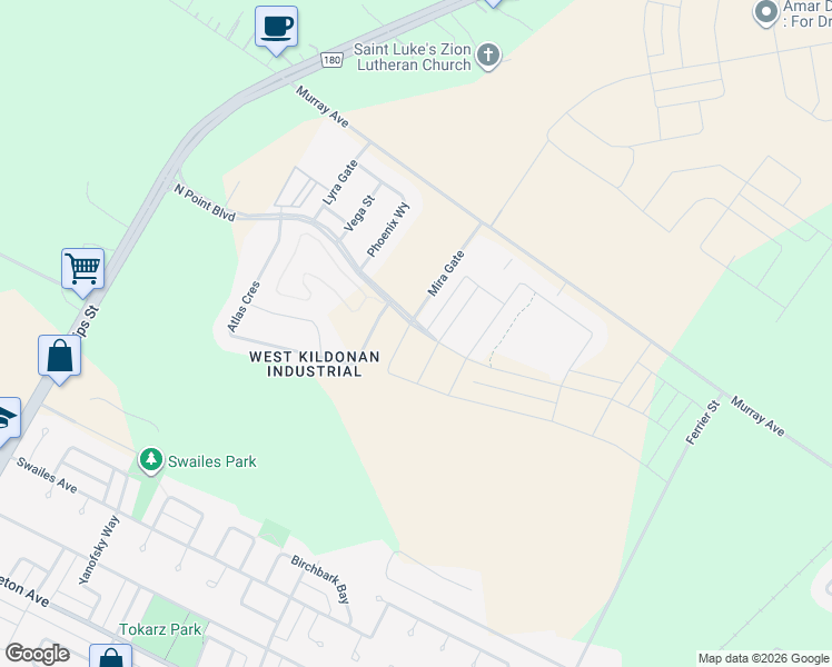 map of restaurants, bars, coffee shops, grocery stores, and more near in Winnipeg