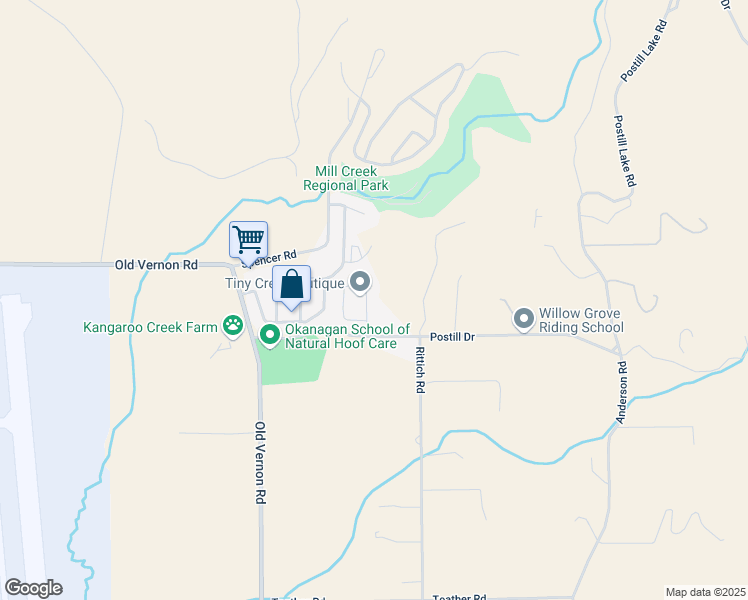 map of restaurants, bars, coffee shops, grocery stores, and more near 4450 Postill Drive in Kelowna