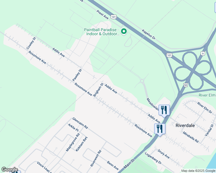 map of restaurants, bars, coffee shops, grocery stores, and more near 571 Addis Avenue in West Saint Paul