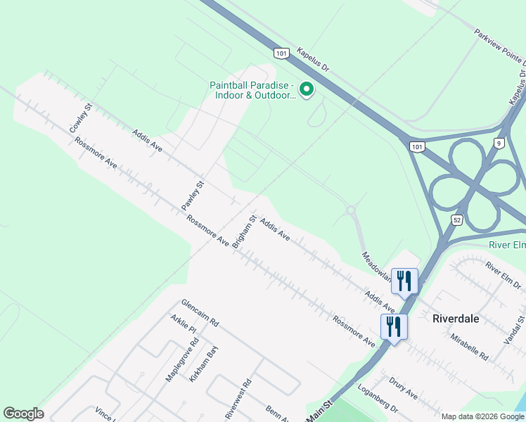 map of restaurants, bars, coffee shops, grocery stores, and more near 571 Addis Avenue in West Saint Paul