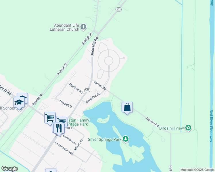 map of restaurants, bars, coffee shops, grocery stores, and more near 7 Country Villas Boulevard in East Saint Paul