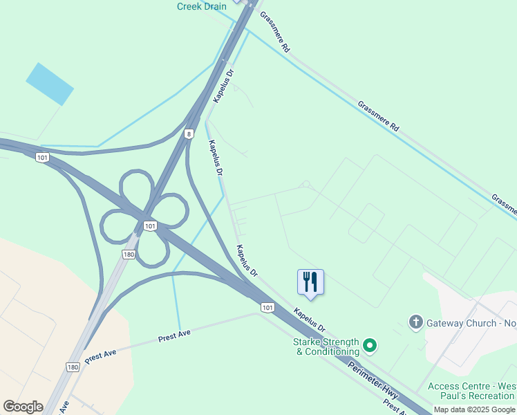 map of restaurants, bars, coffee shops, grocery stores, and more near 1051 Kapelus Drive in West Saint Paul