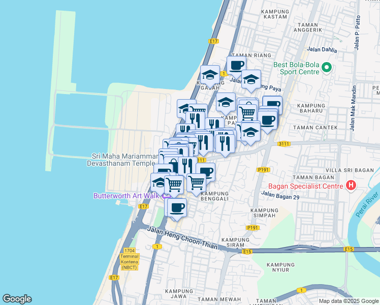 38 Jalan Kampung Gajah Butterworth Pulau Pinang Walk Score