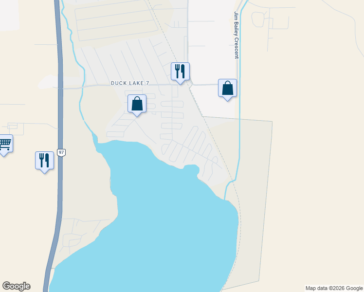 map of restaurants, bars, coffee shops, grocery stores, and more near Lake Lane in Kelowna