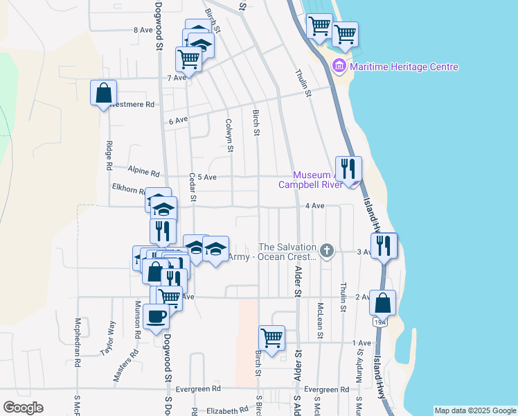 Birch Street, Campbell River BC Walk Score