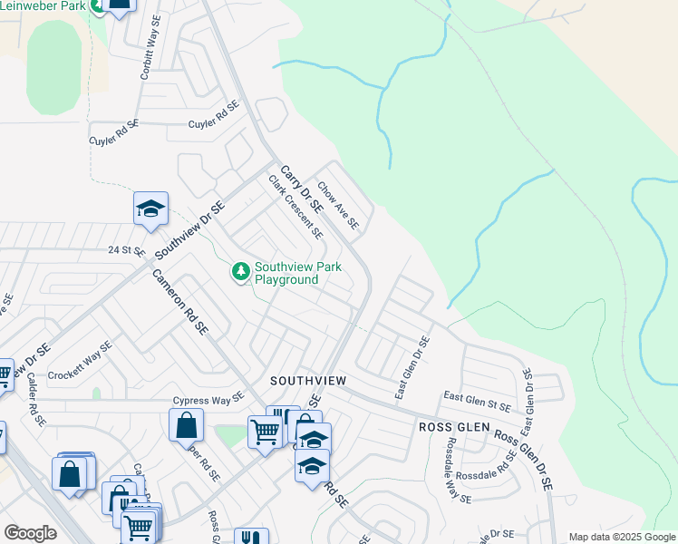 map of restaurants, bars, coffee shops, grocery stores, and more near 503 Clennel Crescent Southeast in Medicine Hat