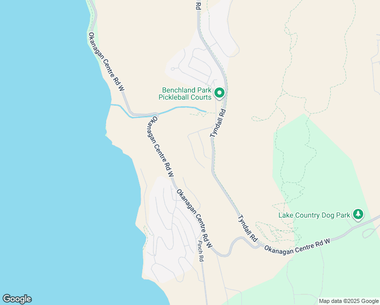 map of restaurants, bars, coffee shops, grocery stores, and more near 10308-10374 Tyndall Road in Lake Country