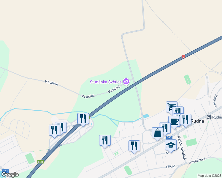 map of restaurants, bars, coffee shops, grocery stores, and more near in 