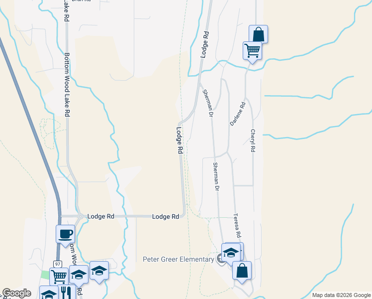 map of restaurants, bars, coffee shops, grocery stores, and more near 10710 Quail Road in Lake Country