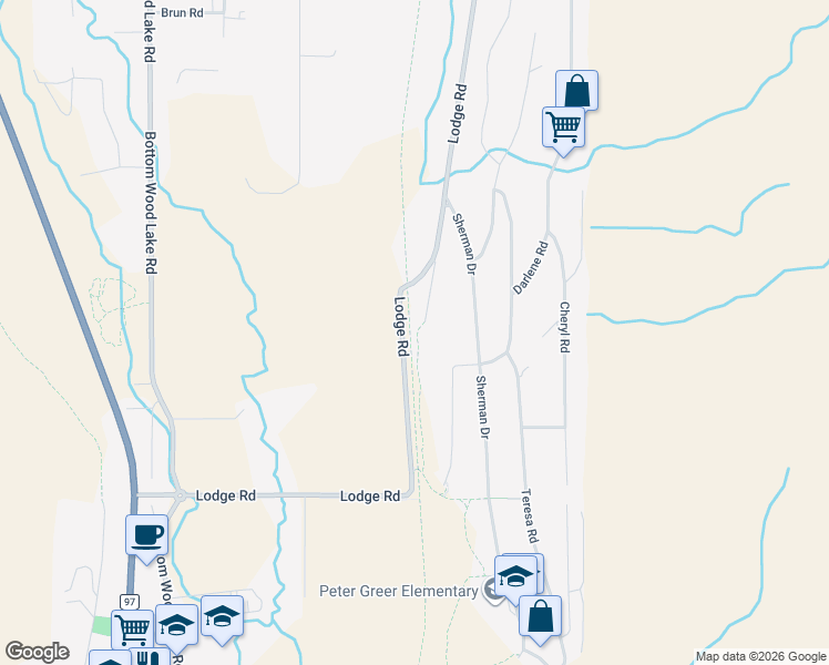 map of restaurants, bars, coffee shops, grocery stores, and more near 10710 Quail Road in Lake Country