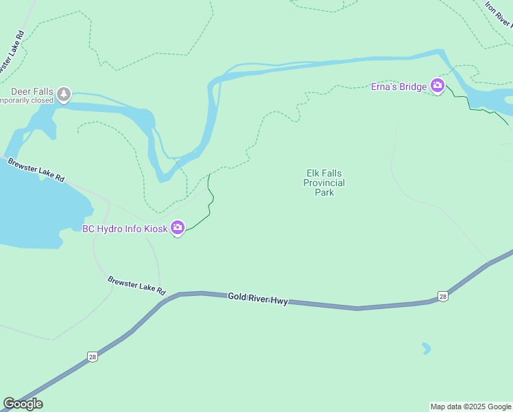 map of restaurants, bars, coffee shops, grocery stores, and more near 7450 Gold River Highway in Campbell River
