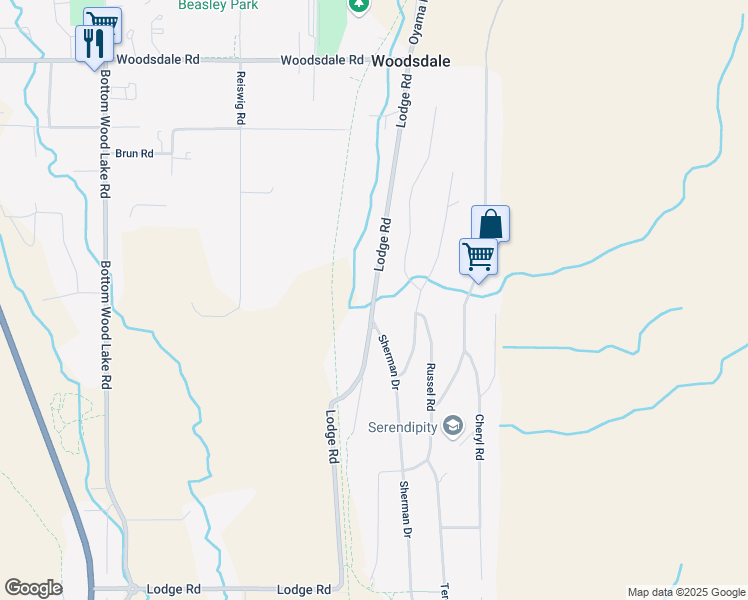 map of restaurants, bars, coffee shops, grocery stores, and more near 11039 Lodge Road in Lake Country