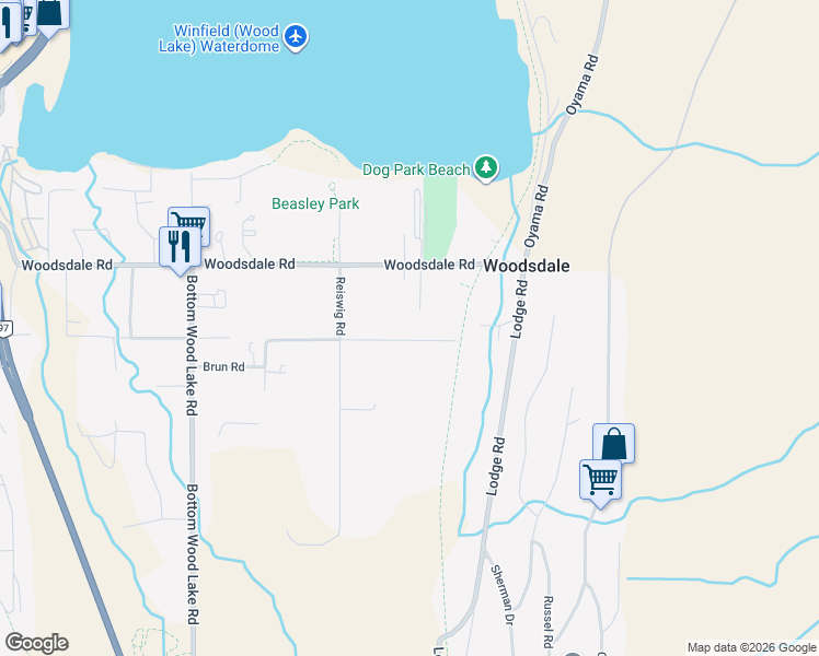 map of restaurants, bars, coffee shops, grocery stores, and more near 3663 Redecopp Road in Lake Country