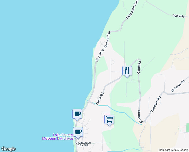 map of restaurants, bars, coffee shops, grocery stores, and more near 11950 Okanagan Centre Road West in Lake Country