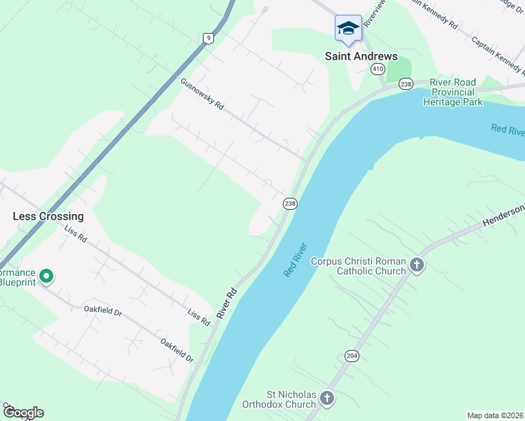 map of restaurants, bars, coffee shops, grocery stores, and more near 332 River Road in Saint Andrews