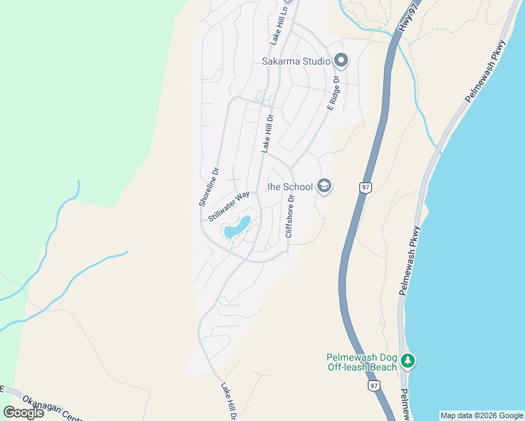 map of restaurants, bars, coffee shops, grocery stores, and more near 12798 Lake Hill Drive in Lake Country