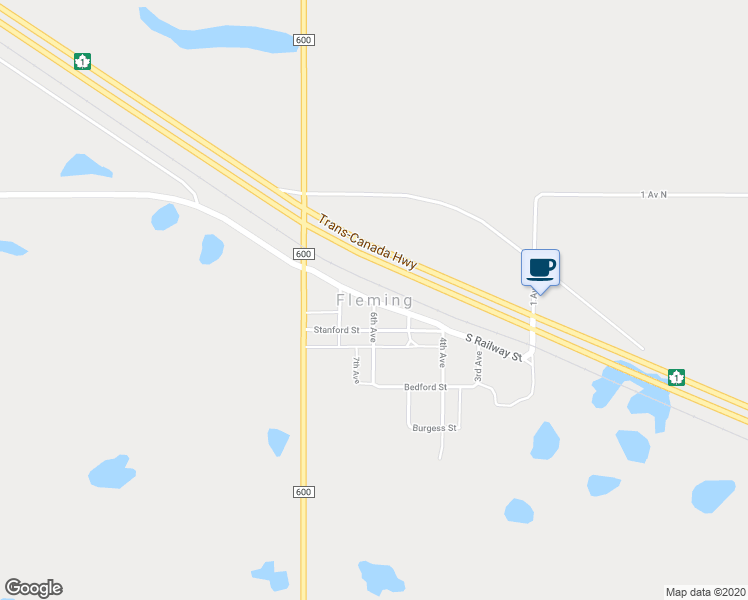 map of restaurants, bars, coffee shops, grocery stores, and more near in Fleming