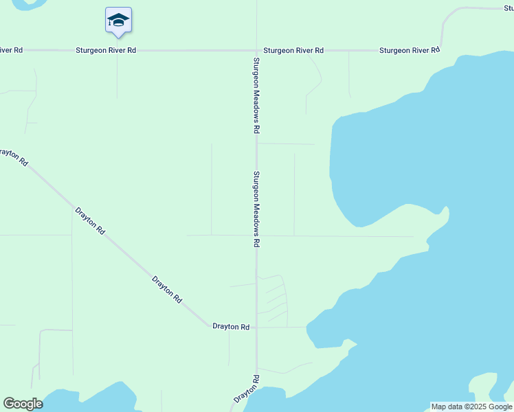 map of restaurants, bars, coffee shops, grocery stores, and more near Sturgeon Meadows Road in Sioux Lookout