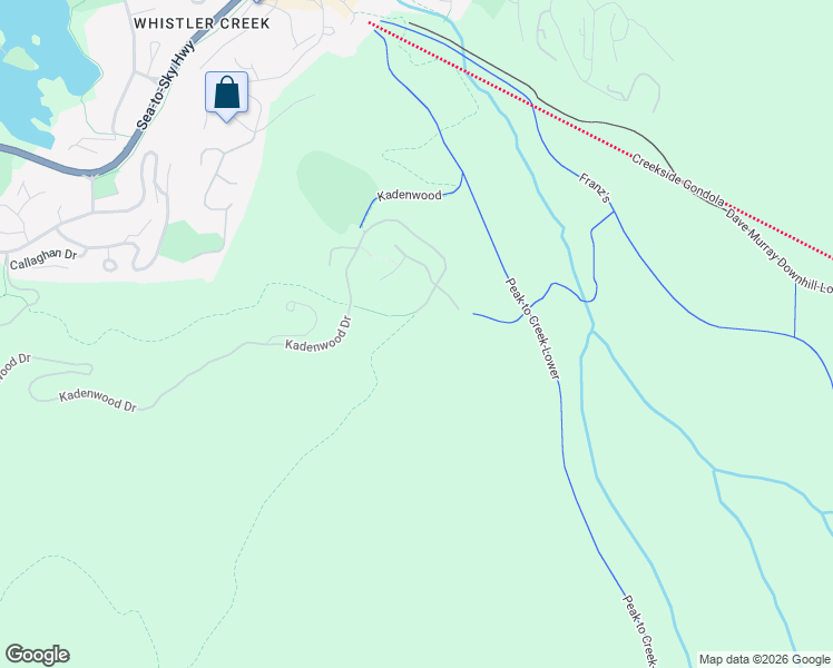 map of restaurants, bars, coffee shops, grocery stores, and more near 2982 High Point Drive in Whistler