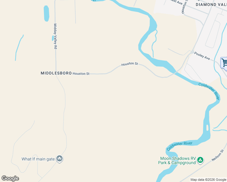 map of restaurants, bars, coffee shops, grocery stores, and more near Houston Street in Merritt