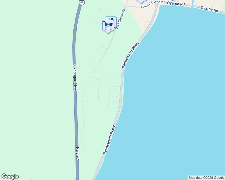 map of restaurants, bars, coffee shops, grocery stores, and more near 3724 Cornwall Road in Lake Country