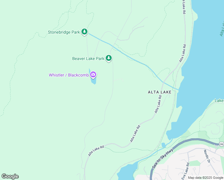 map of restaurants, bars, coffee shops, grocery stores, and more near 5425 Stonebridge Drive in Whistler