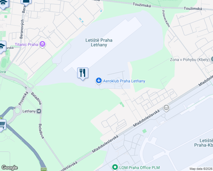map of restaurants, bars, coffee shops, grocery stores, and more near 35 Hůlkova in Hlavní město Praha
