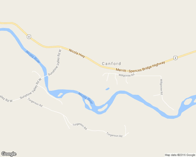 map of restaurants, bars, coffee shops, grocery stores, and more near 2440 Willgoose Road in Merritt