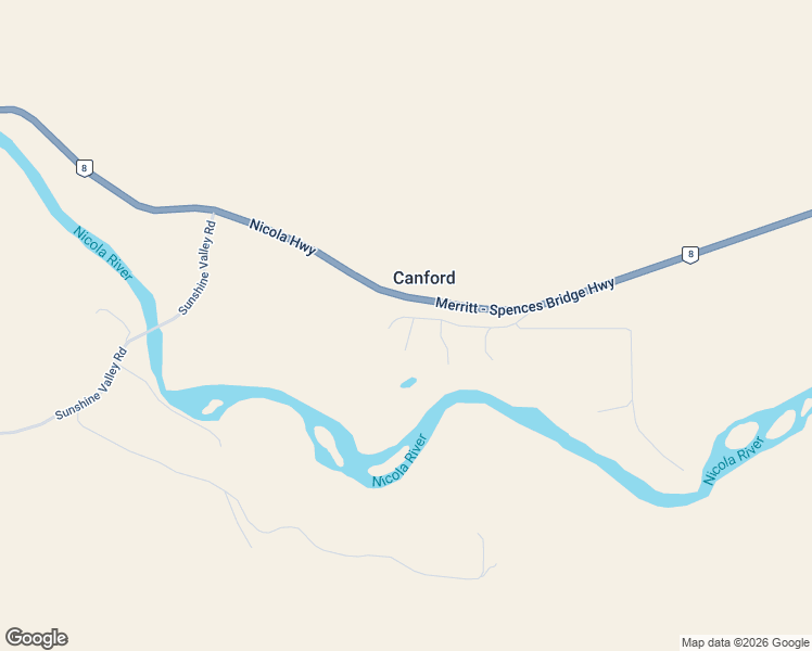 map of restaurants, bars, coffee shops, grocery stores, and more near 2440 Willgoose Road in Merritt