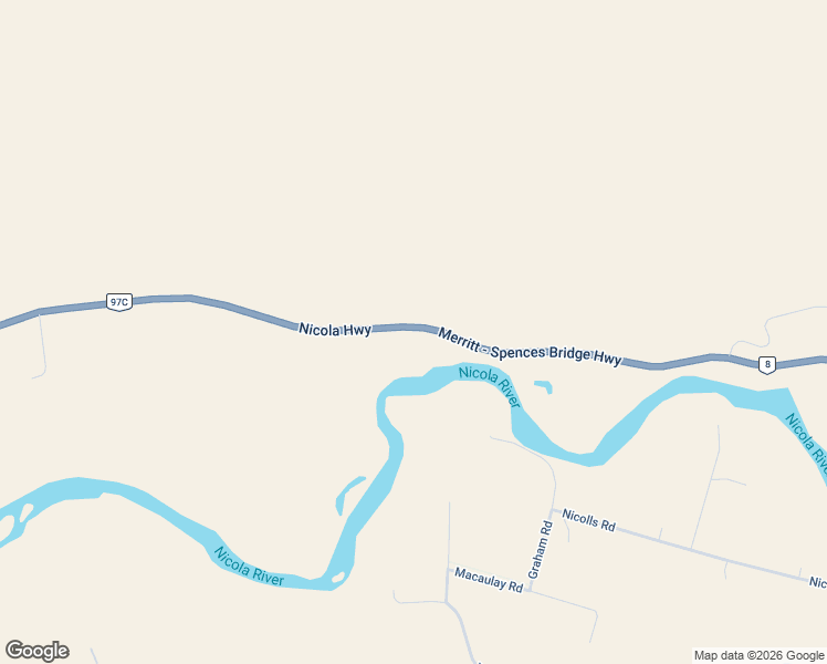 map of restaurants, bars, coffee shops, grocery stores, and more near 2224 Nicola Highway in Thompson-Nicola