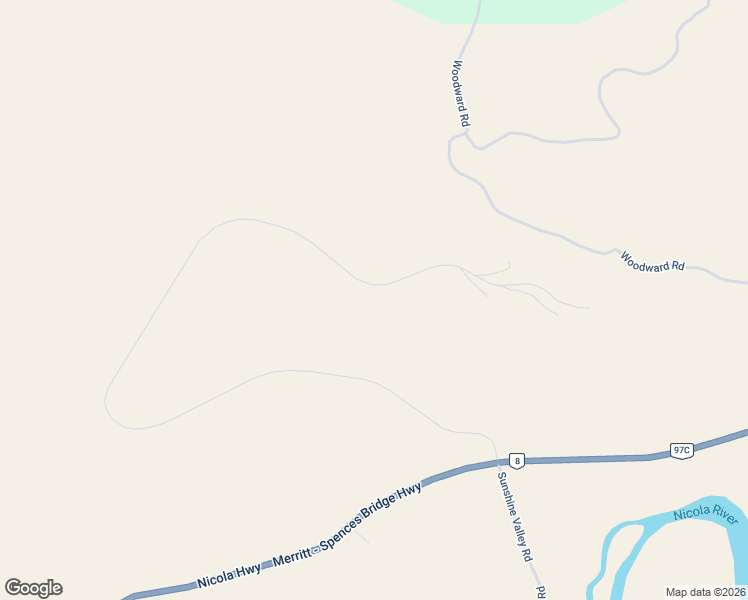 map of restaurants, bars, coffee shops, grocery stores, and more near 1760 Miller Road in Lower Nicola