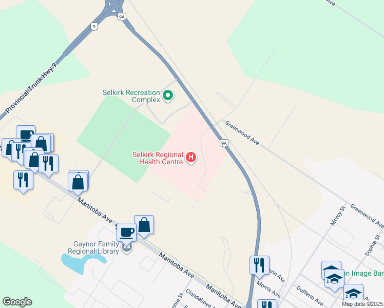 map of restaurants, bars, coffee shops, grocery stores, and more near 120 Easton Drive in Selkirk