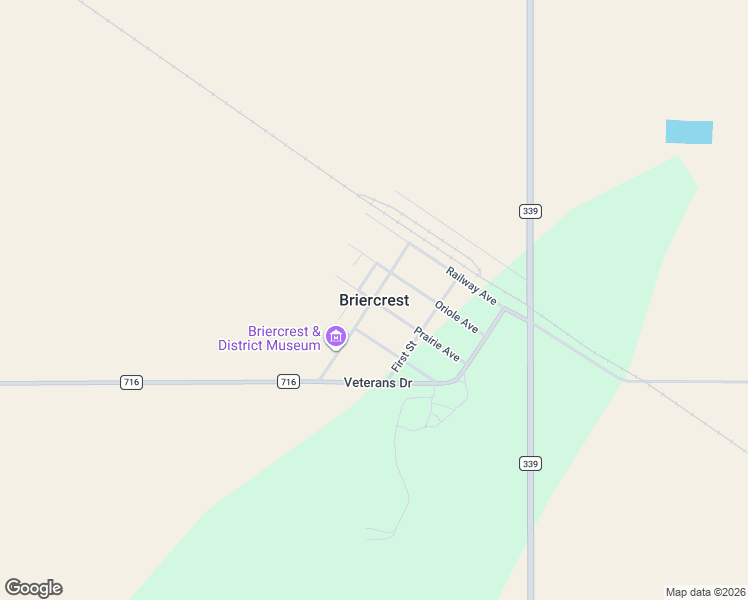 map of restaurants, bars, coffee shops, grocery stores, and more near in Briercrest