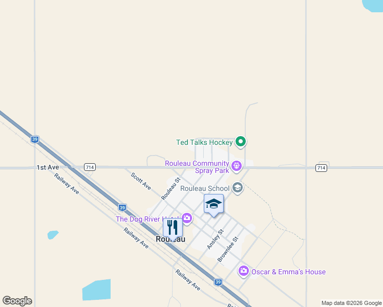 map of restaurants, bars, coffee shops, grocery stores, and more near 507 1st Avenue in Wilcox