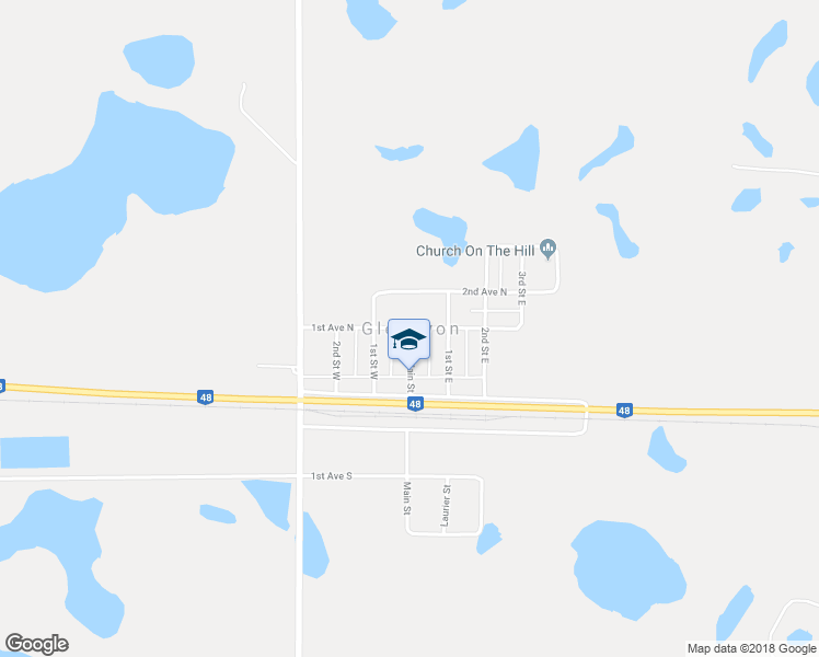 map of restaurants, bars, coffee shops, grocery stores, and more near in Glenavon