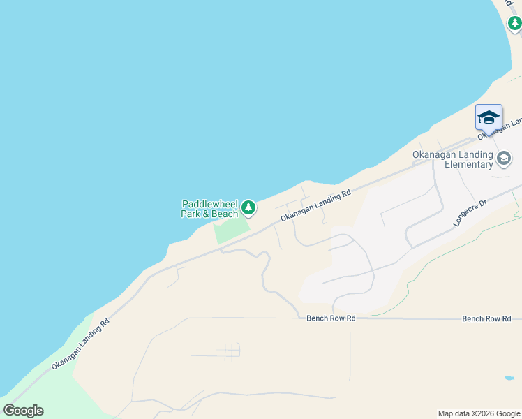 map of restaurants, bars, coffee shops, grocery stores, and more near 7779 Okanagan Landing Road in Vernon