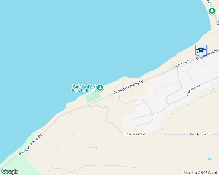 map of restaurants, bars, coffee shops, grocery stores, and more near 7779 Okanagan Landing Road in Vernon